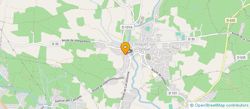 localisation de l'entreprise MADAME MELANIE SEGURA à CONQUES-SUR-ORBIEL