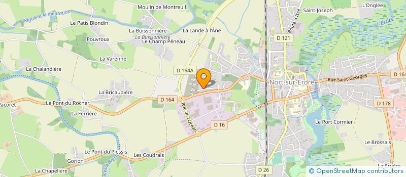 localisation de l'entreprise MADAME MELANIE SERREC  NORT-SUR-ERDRE
