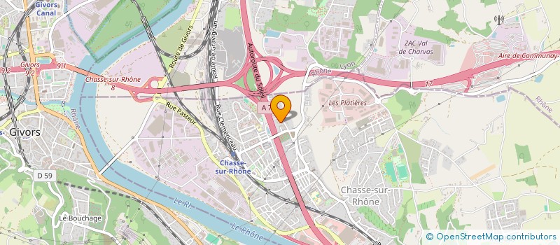 localisation de l'entreprise MADAME MELANIE SIEMIANOWSKI  CHASSE-SUR-RHONE