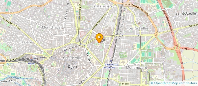 localisation de l'entreprise MADAME MELANIE SIMON  DIJON