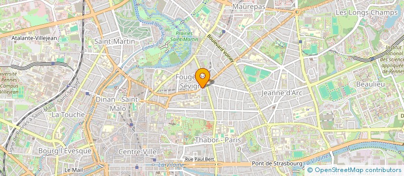 localisation de l'entreprise MADAME MELANIE SIMON  RENNES