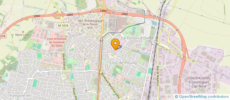 localisation de l'entreprise MADAME MELANIE SIMONNET à DIJON