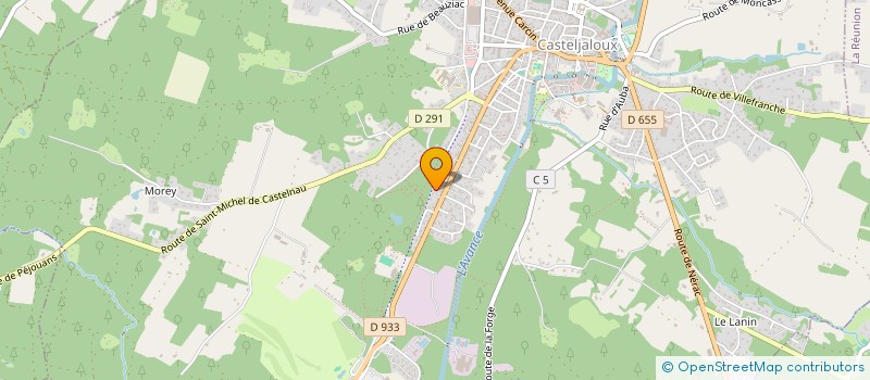 localisation de l'entreprise MADAME MELANIE SIRET  CASTELJALOUX