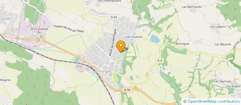 localisation de l'entreprise MADAME MELANIE SMIRNAPOULO  CHORGES