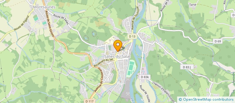 localisation de l'entreprise MADAME MELANIE SOULA  SALIES-DU-SALAT