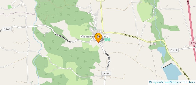 localisation de l'entreprise MADAME MELANIE SOURD  MIRAMONT-SENSACQ