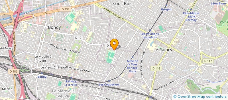 localisation de l'entreprise MADAME MELANIE SPOTE  LES PAVILLONS-SOUS-BOIS