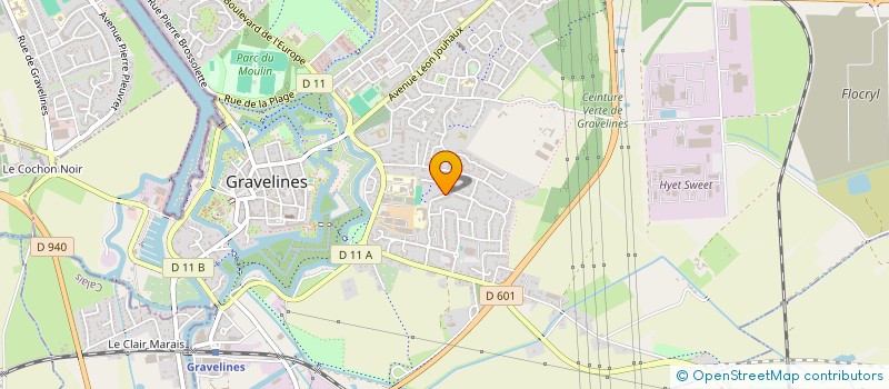 localisation de l'entreprise MADAME MELANIE SPYSSCHAERT à GRAVELINES