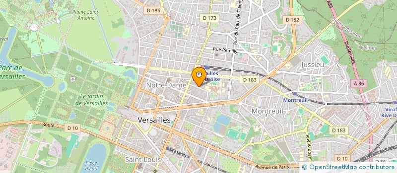 localisation de l'entreprise MADAME MELANIE STEPHENS à VERSAILLES