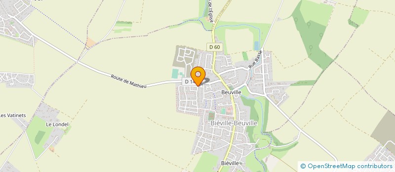 localisation de l'entreprise MADAME MELANIE SUAREZ  BIEVILLE-BEUVILLE