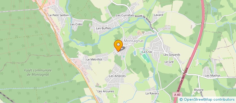 localisation de l'entreprise MADAME MELANIE SUBTIL  MONTAGNAT