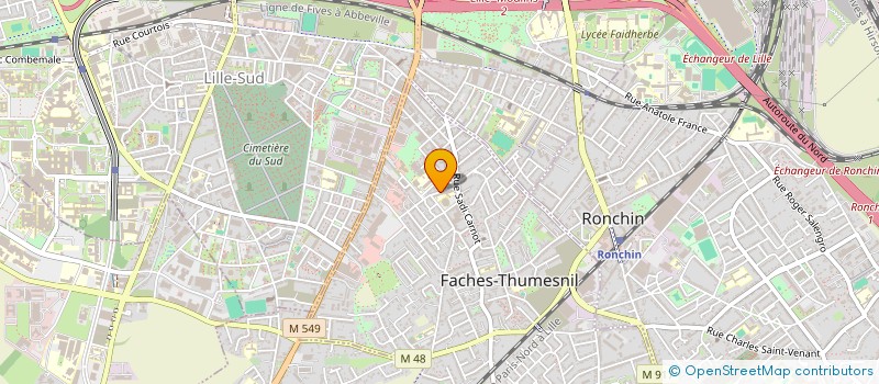 localisation de l'entreprise MADAME MELANIE SYNQUINTYN à FACHES-THUMESNIL