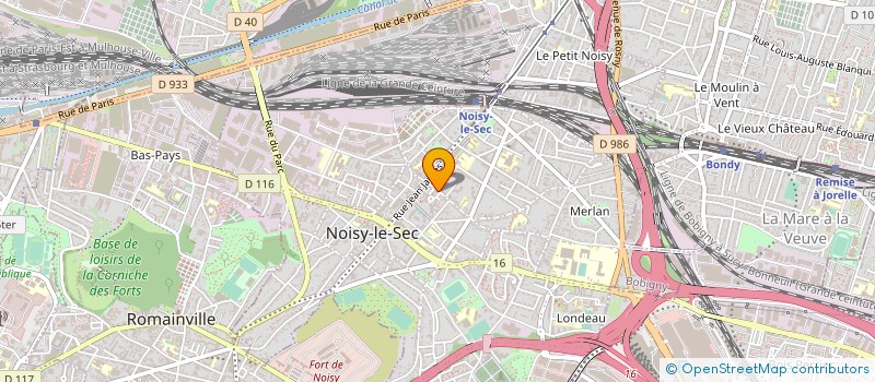 localisation de l'entreprise MADAME MELANIE TABOR  NOISY-LE-SEC