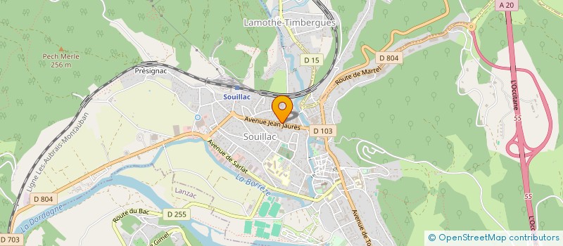 localisation de l'entreprise MADAME MELANIE TAHTANE  SOUILLAC