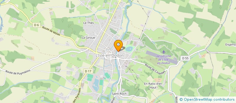 localisation de l'entreprise MADAME MELANIE TEIXEIRA DE FARIA  L'ISLE-EN-DODON