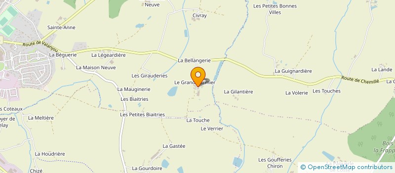 localisation de l'entreprise MADAME MELANIE TESSIER à CHEMILLE-EN-ANJOU