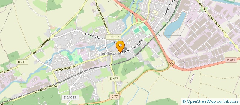 localisation de l'entreprise MADAME MELANIE THELLIEZ  BLENDECQUES