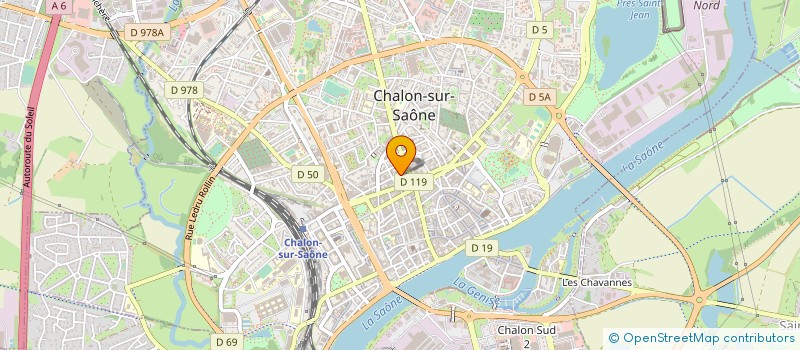 localisation de l'entreprise MADAME MELANIE THOMAS  CHALON-SUR-SAONE