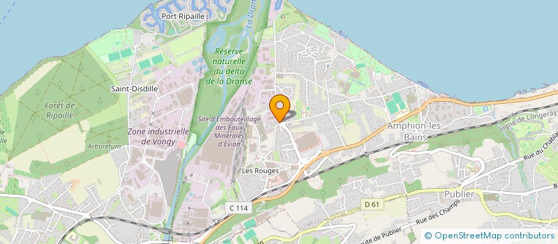 localisation de l'entreprise MADAME MELANIE THOMAS  PUBLIER