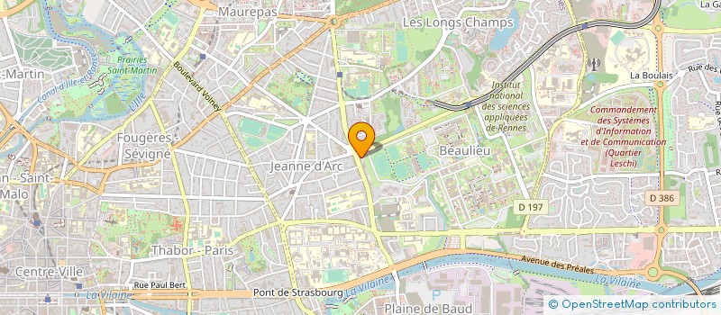 localisation de l'entreprise MADAME MELANIE TISSEAU  RENNES