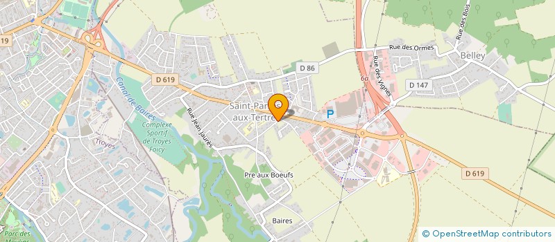 localisation de l'entreprise MADAME MELANIE TISSERONT  SAINT-PARRES-AUX-TERTRES