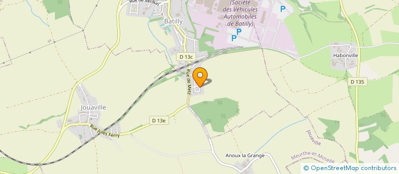 localisation de l'entreprise MADAME MELANIE TOMASINI  BATILLY