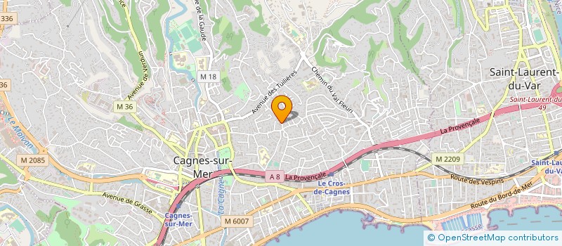 localisation de l'entreprise MADAME MELANIE TONNA à CAGNES SUR MER