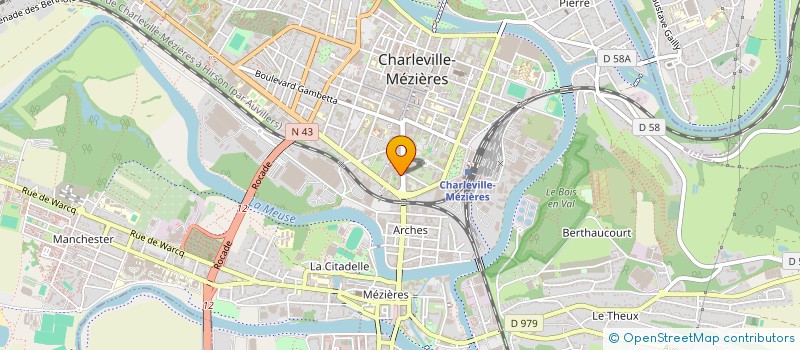 localisation de l'entreprise MADAME MELANIE TOUCHON  CHARLEVILLE-MEZIERES