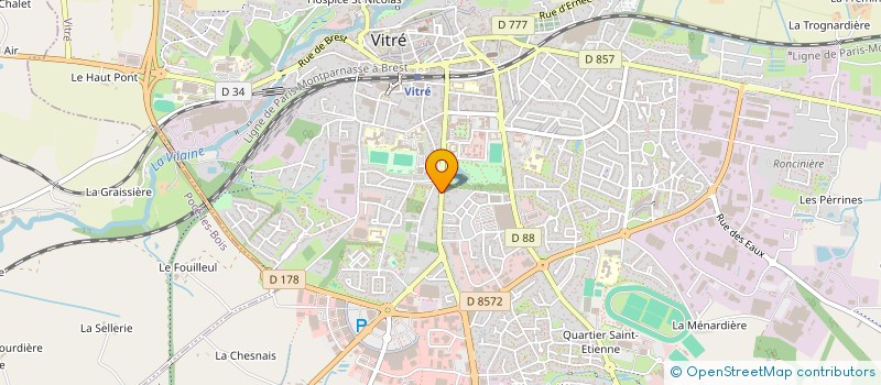 localisation de l'entreprise MADAME MELANIE TOUIN  VITRE