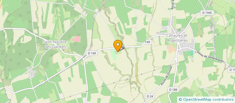 localisation de l'entreprise MADAME MELANIE TOURNAILLE  SAINT-NAZAIRE-DES-GARDIES