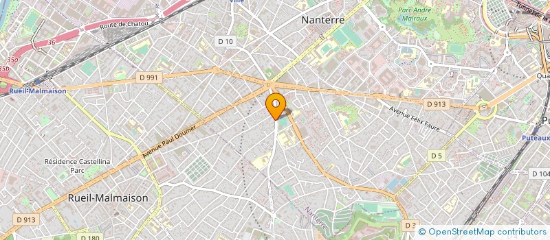 localisation de l'entreprise MADAME MELANIE TREMBLAY à NANTERRE