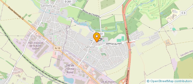 localisation de l'entreprise MADAME MELANIE TROTE  LESIGNY