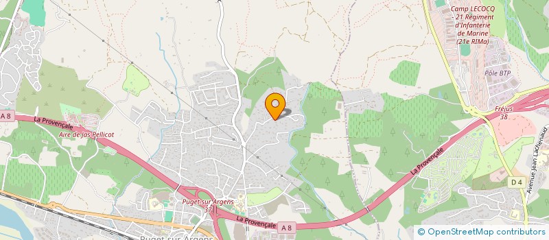 localisation de l'entreprise MADAME MELANIE TUGOT  PUGET-SUR-ARGENS