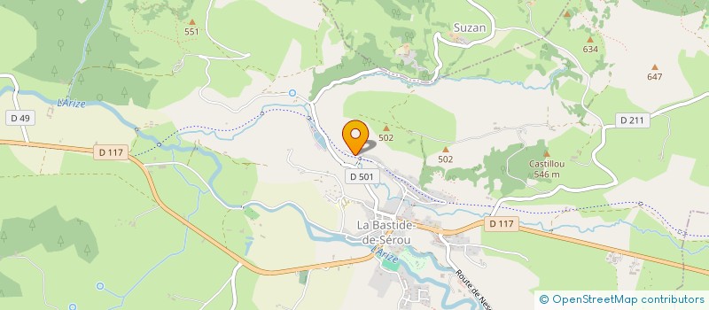 localisation de l'entreprise MADAME MELANIE UHLMANN FAJARDO à LA BASTIDE-DE-SEROU