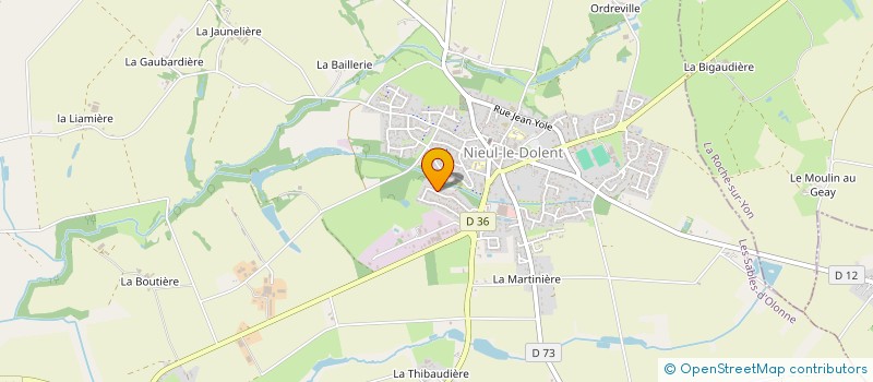 localisation de l'entreprise MADAME MELANIE UVETEAU  NIEUL-LE-DOLENT