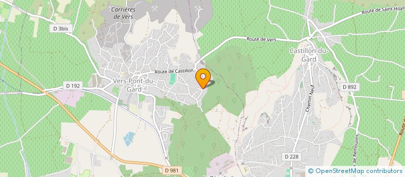 localisation de l'entreprise MADAME MELANIE VALETTE-JUSTIN  VERS-PONT-DU-GARD