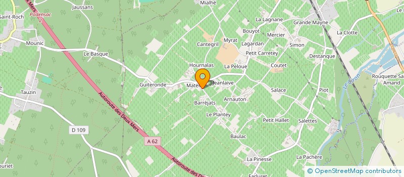 localisation de l'entreprise MADAME MELANIE VALLADE à BARSAC