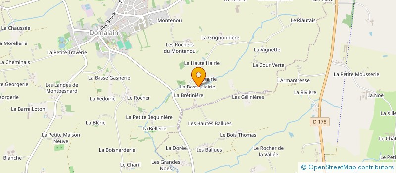 localisation de l'entreprise MADAME MELANIE VANBUTSEL  DOMALAIN