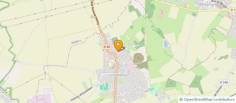 localisation de l'entreprise MADAME MELANIE VANDENBROUCKE  HAVELUY