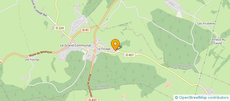 localisation de l'entreprise MADAME MELANIE VAZ LOPES  LES FOURGS