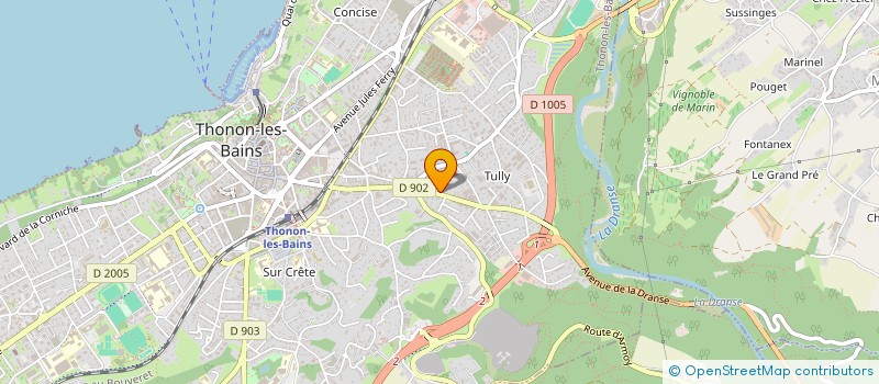 localisation de l'entreprise MADAME MELANIE VERCELLINI à THONON-LES-BAINS