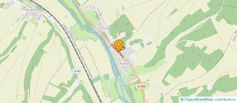 localisation de l'entreprise MADAME MELANIE VERDIN  DANNEMOINE