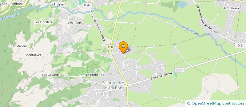 localisation de l'entreprise MADAME MELANIE VERNAY  SAINT-ANDRE-D'APCHON