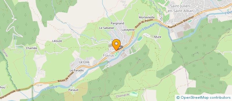 localisation de l'entreprise MADAME MELANIE VERNET  PRIVAS