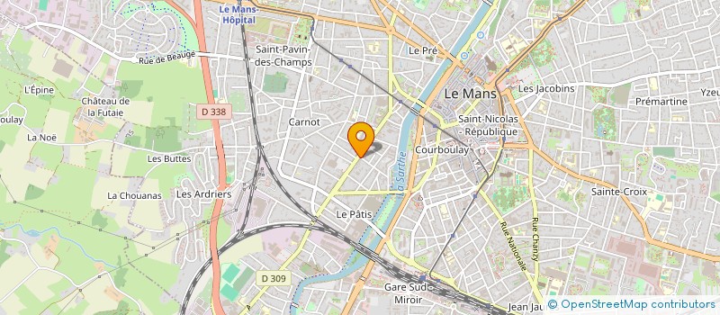 localisation de l'entreprise MADAME MELANIE VERRIER à LE MANS