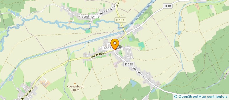 localisation de l'entreprise MADAME MELANIE VIALATOU  HAGENBACH