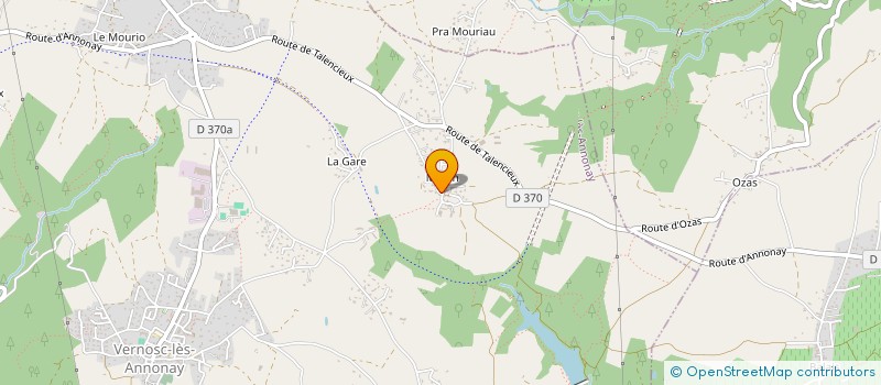 localisation de l'entreprise MADAME MELANIE VIALLET  VERNOSC-LES-ANNONAY