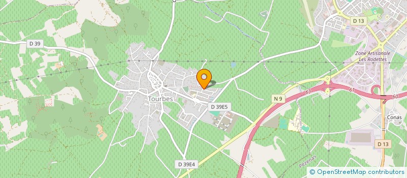 localisation de l'entreprise MADAME MELANIE VIDAL  TOURBES