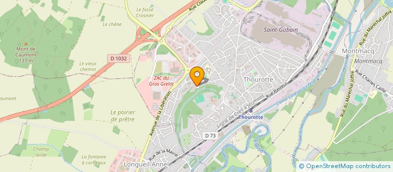 localisation de l'entreprise MADAME MELANIE VIEZ  THOUROTTE