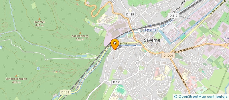 localisation de l'entreprise MADAME MELANIE VIGNAUD  SAVERNE